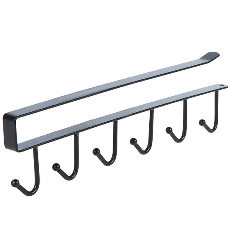 6 Hooks Hanging Rack Metal Storage Racks Cup Mug Coffee Cup Holder
