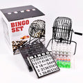 Metal Bingo Cage Glass Shot Glasses Party Bingo Drinking Game  Set