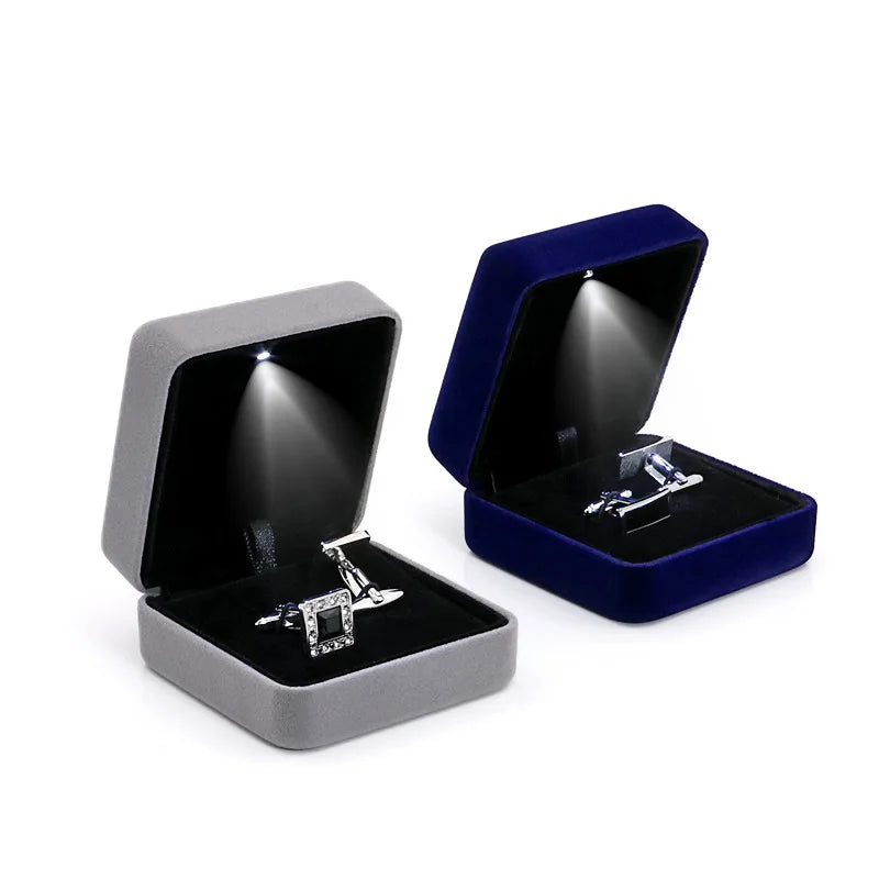 Factory Wholesale Luxury Velvet Jewelry Box Custom Logo New Design Jewelry Packaging Boxes in Stock for Earrings Necklace Rings