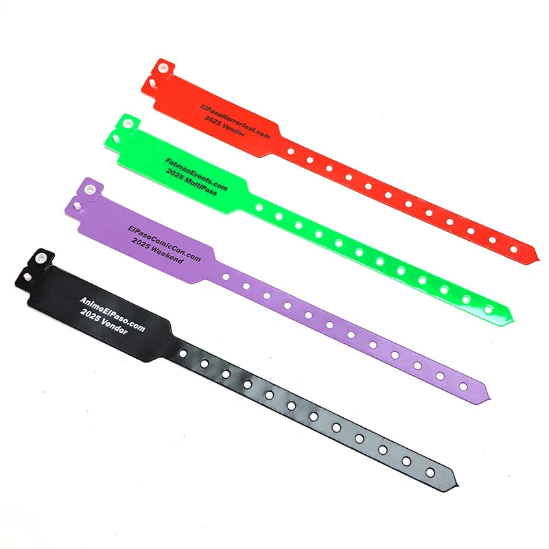 Promotional Wristbands Custom Logo Print Qr Code Vinyl Wristbands for Events Hotel Bracelet