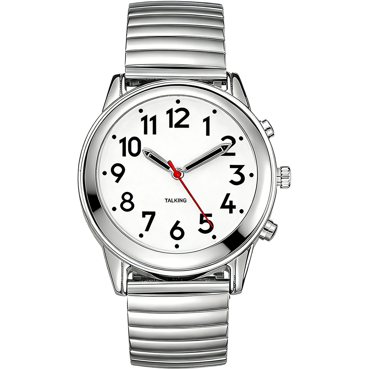 Maujoy High Quality Talking Watch for Seniors Louder Analogue Watch With Custom Language Speaking Day and Date Visually Impaired MegaBDM