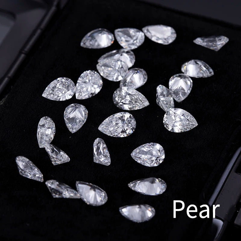 2X3mm - 5X7mm DEF VS Melee Pear Cut Lab Grown Diamond