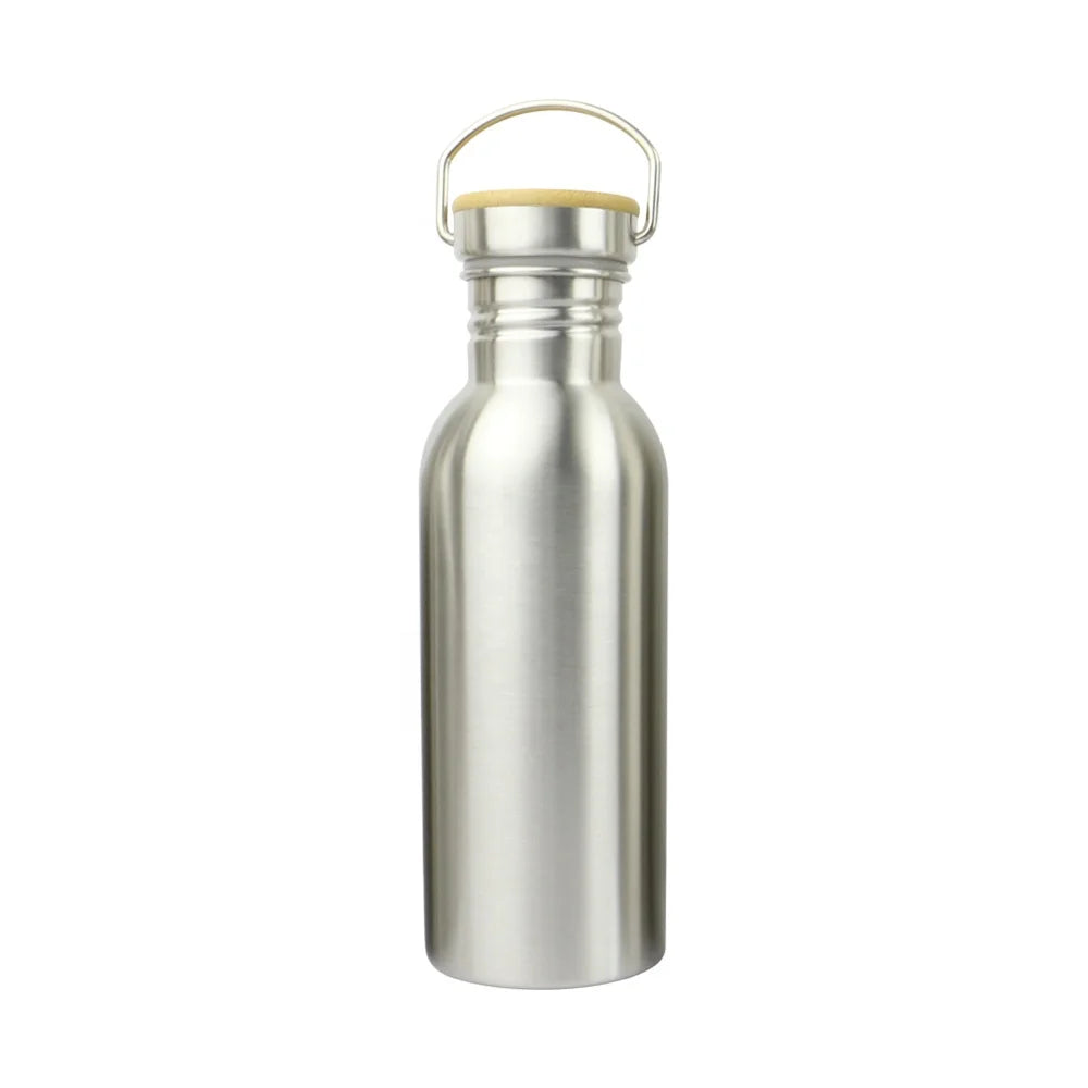 500ml BPA Free Travel Friendly Light Weight Single Wall 304 Stainless Steel Sports Water Bottle for Outdoor Activities MegaBDM