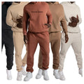 L230718 Custom Tracksuit for Men Fleece Oversized Hoodie Cotton Hood Sweatsuit Men's Jogging Sweat Suits Two Pieces Pants Set