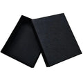 12.5*11*2.5cm Stock Black Wallet Gift Box Matte Black Color Paper Cardboard Jewelry Gift Boxes