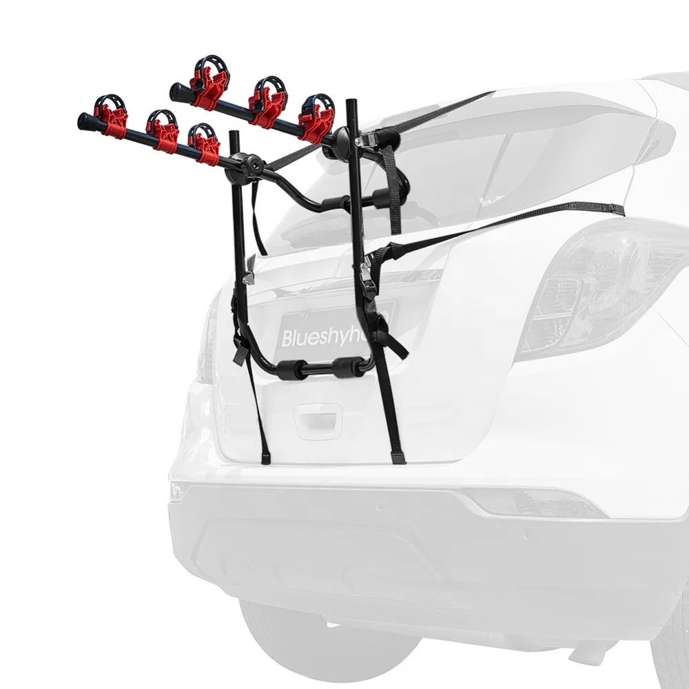 IRONDONKEY Steel and Aluminium Suspension Rack Folding Bicycle & Mountain Bike Rack for Car Parking Auto Accessories