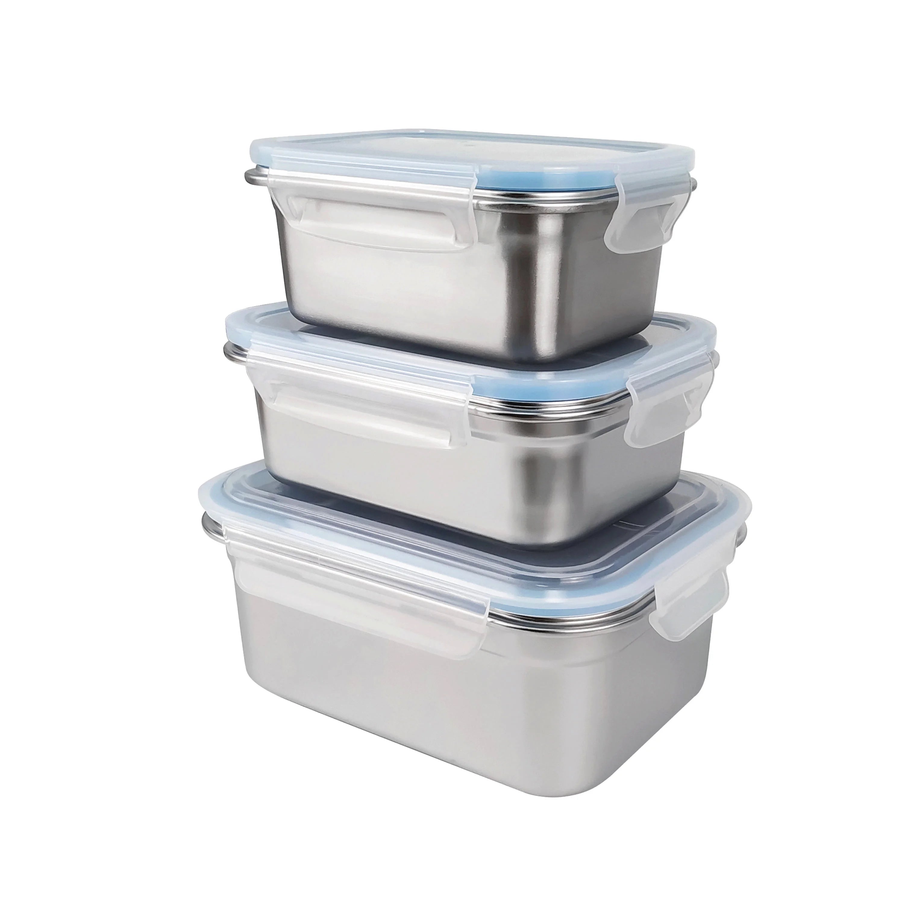 Durable Stainless Steel Lunch Box Kids Food Grade Plastic Lunch Box Microwave Safe Bento Box for Newborn Picnic Office