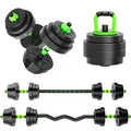 PINJIAN Wholesale GYM Fitness Home Equipment Adjustable 20kg Dumbbell Kettlebell Barbell Set Adjustable Dumbbell Set 40Kg MegaBDM