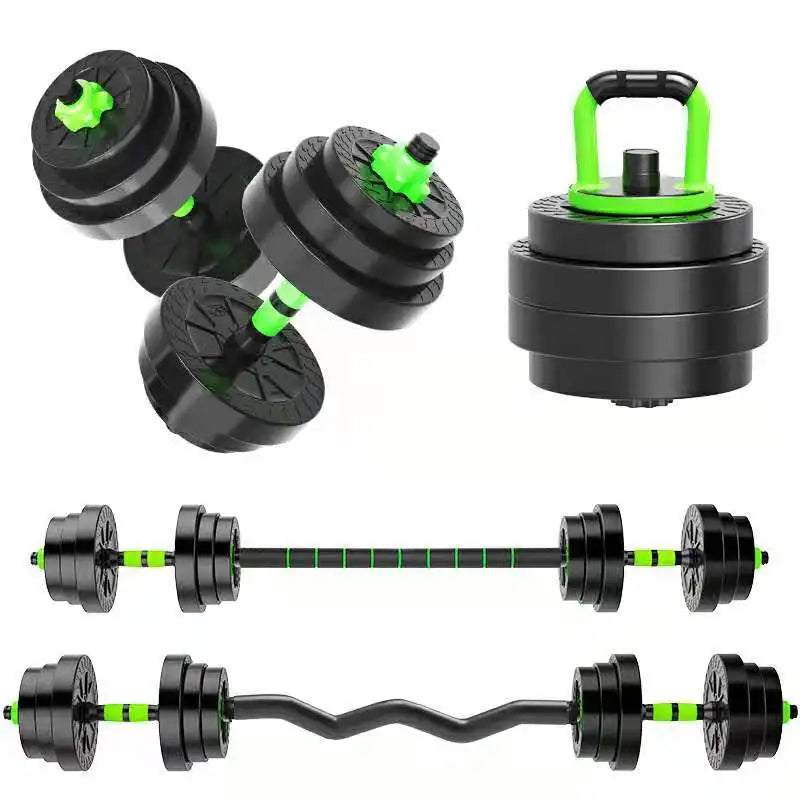 PINJIAN Wholesale GYM Fitness Home Equipment Adjustable 20kg Dumbbell Kettlebell Barbell Set Adjustable Dumbbell Set 40Kg MegaBDM