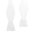 Chinese Factory Wholesale Hot Sale Adjustable Classic White Bow Ties Blank Satin Self Tie Sublimation Polyester Bow Tie
