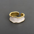 Lateefah OEM Enamel Ring Rings Wholesale Enamel White Drop Oil Painting Colorful Ring