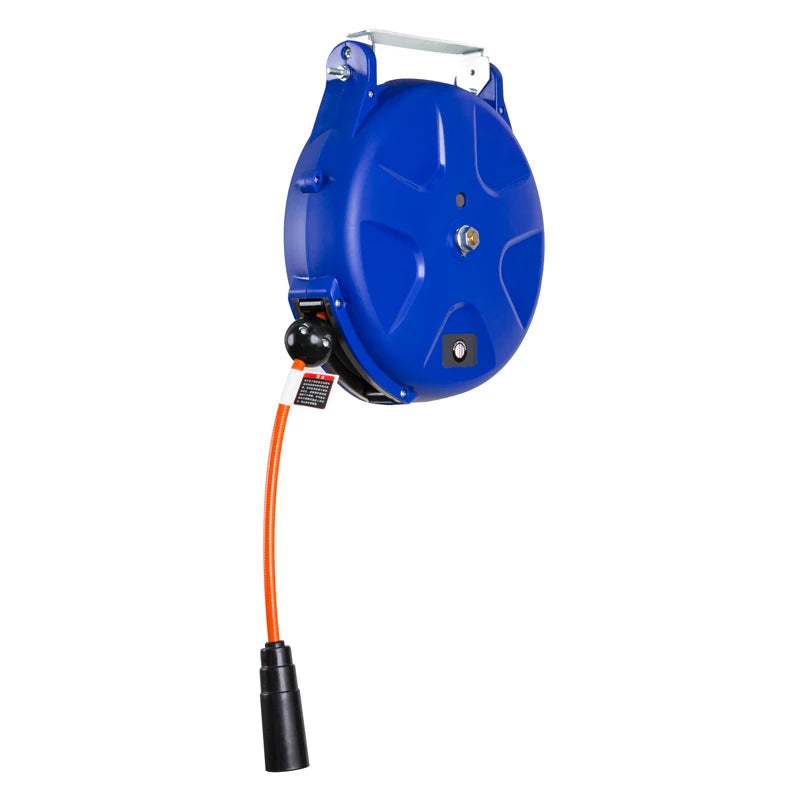 10M Length 3/8" Pu Air Automatic Retractable Hose Reel Wall Mounted 3 Layer Air Drum for Compressor