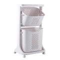 Large Capacity PP Material Folding Laundry Trolley Organizer Storage Bag and Sorter for Convenient Laundry Management