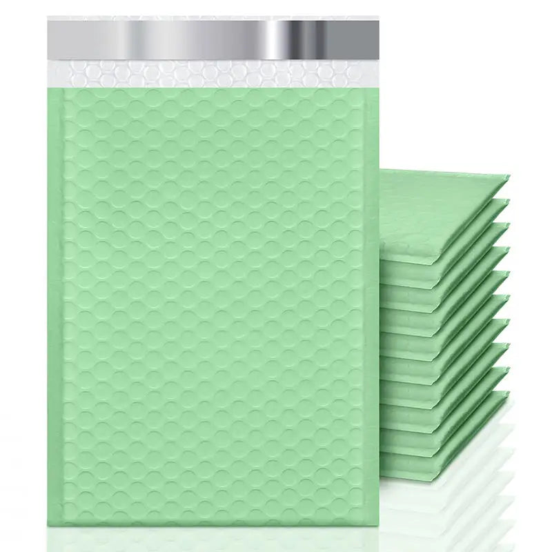 ZGCX Wholesale Poly Bubble Mailer Bags-Lime Green Light Green Mint Colors Waterproof Eco-friendly Cosmetic Perfume Mascara