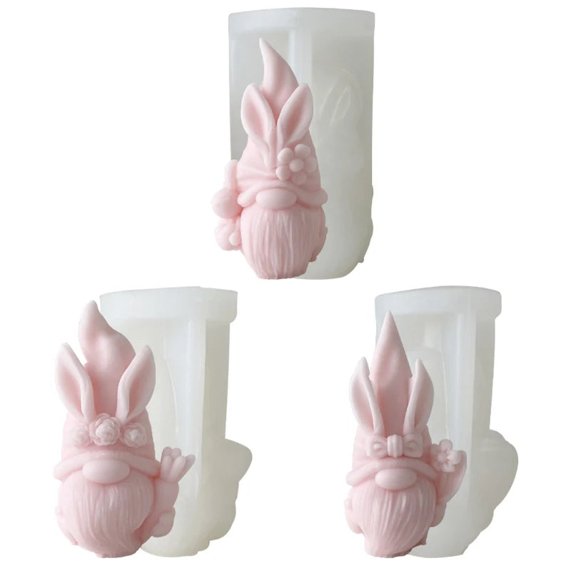 3D Dwarf Silicone Candle Mold DIY Dwarf Handmade Plaster Aromatherapy Silicone Mold