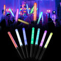 ABS+PVC Eco-Friendly RGB LED Sticks 5 LEDs Custom Light Remote Control Flashing Glow Wedding Decorations Replaceable AAA