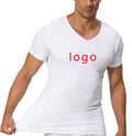 Work Shirts with Custom Logo Men Advertising 100 Polyester T Shirt Wholesale Tee T-shirt Sublimation V Neck T Shirt Blanks