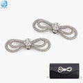 Handmade Butterfly Buckle Bag Jewelry Accessories DIY Bowknot Rhinestone Rope Buckle for Garment Embellishment Shoe Clip