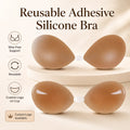 Wholesale Reusable Adhesive Silicone Bra for Women Sexy Wire-Free Support With Solid Pattern Customizable Logo on Cup