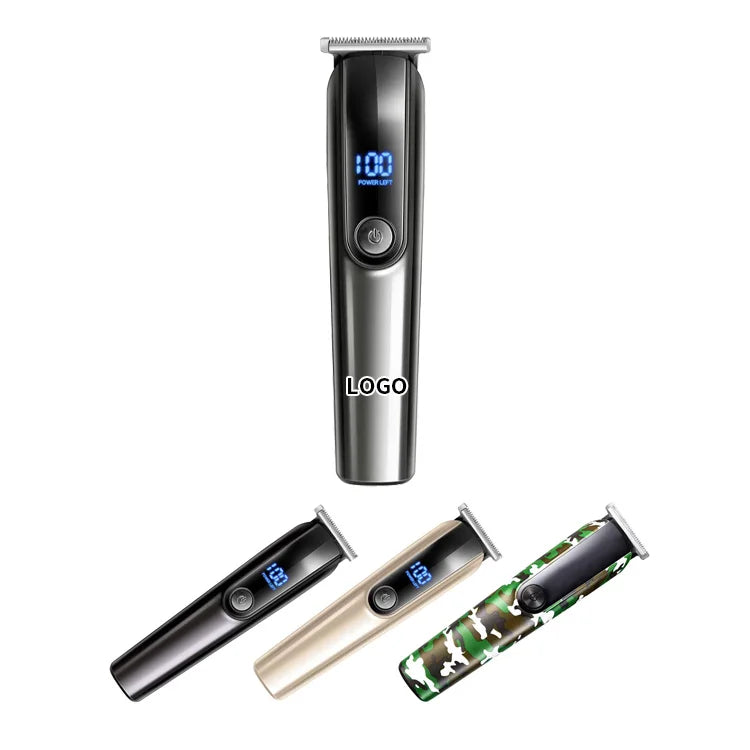 2025 New Arrival Gold Barber Shop Clippers Household Beard Hair Trimmer Set for Men