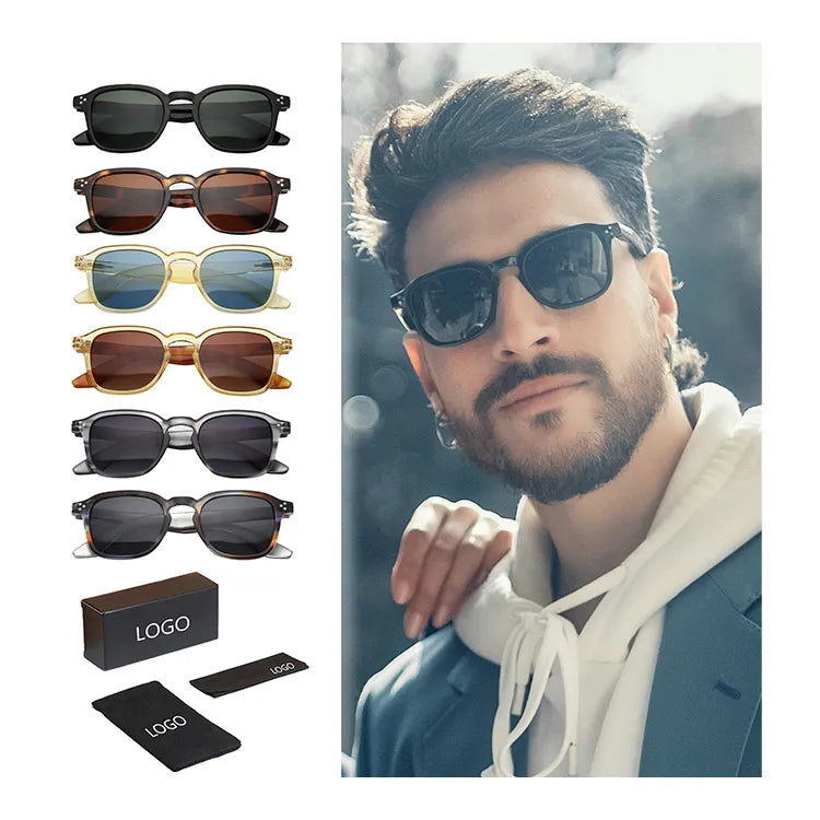 Best Sellers Luxury UV400 Custom square Sunglasses Women Men Polarized Retro Fashion Vintage Small Frame Sunglasses for Unisex MegaBDM