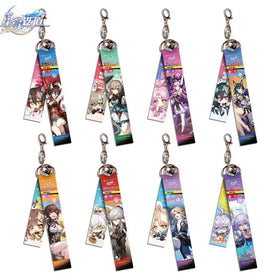 Cartoon Cute Short Wrist Strap Sublimation Wristlet Anime Honkai Star Rail Lanyard Keychain