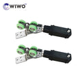 Modern Aluminum Alloy & Wooden Heavy Duty Sliding Door Tracks and Rollers for Apartment Use
