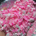 1kg DIY Craft Slime Sprinkles Pink White Snowflake Pink Christmas Cane House Mix Polymer Clay Sprinkles Slices
