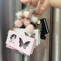 Wholesale butterfly Eyelash Boxes With Chain logo Empty Eyelash Packaging Eyelash Box Private Label