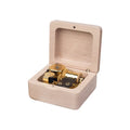 Customized Walnut Wood Music Box Wind-up Design with Popular Music and Letter Carving Small MOQ Popular Gift