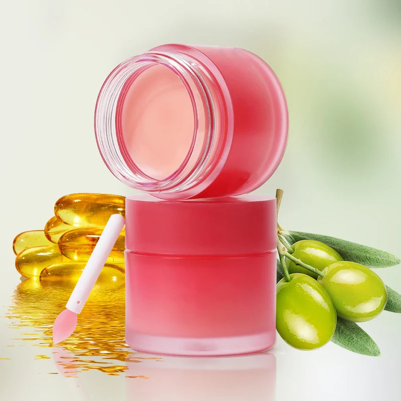 Private Label Wholesale Cherry Lip Sleeping Mask 20g Hydrating Nourishing Fruit Flavor Moisturize Lip Mask Overnight