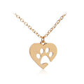 Fashion Hollow Out love Dog Claw Accessories Necklace Customize
