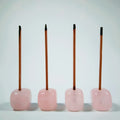2026 Crafts Best Quality Rose Quartz Incense burner Holder Gemstone Healing for Decoration