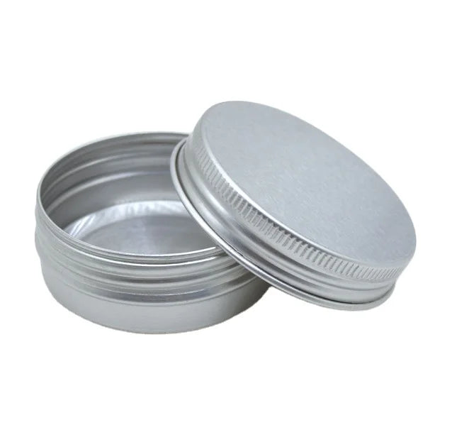 40ml 40g Food Safe Aluminum Tins & Cans with Threaded Screw Cover for Cosmetic & Perfume Airtight Packaging
