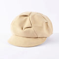 Luxury Personality Fashion Design Newsboy Customizable Solid Colors Thickened Headwear Beret Hat for Women Polyester/Cotton