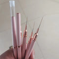 Private Label 7/9/12/15/20mm Liner Nail Art Brush Custom French Tip Liner Nail Brush Nail Art Brushes