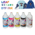 LEAF Wholesale DTF Inks CMYKW Cheap and Stable Transfer Printing DTF Ink for I3200 I1600 F1080 Digital Printing