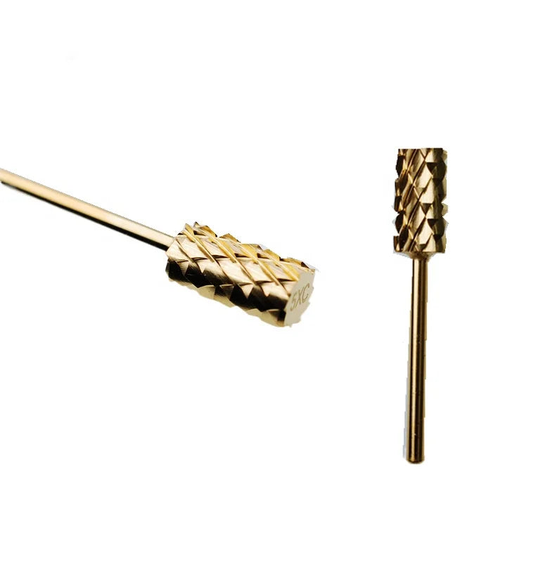 Wholesale 5 in 1 Steel Nail Drill Tool with 3/32 Gold Tungsten Bit Electric File Tungsten Carbide Material in Plastic Box