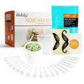 Nose Hair Removal Waxing Kit 1 Count Wax 50g Wax 20 Applicators 10 Paper Cup 1 Measuring Cup 8 Moustache Stencils