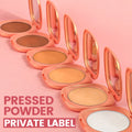 Face Pressed Powder Makeup Private Label Vegan Oil Control 6 Shades for All Skin Compact Powder All Day Wear