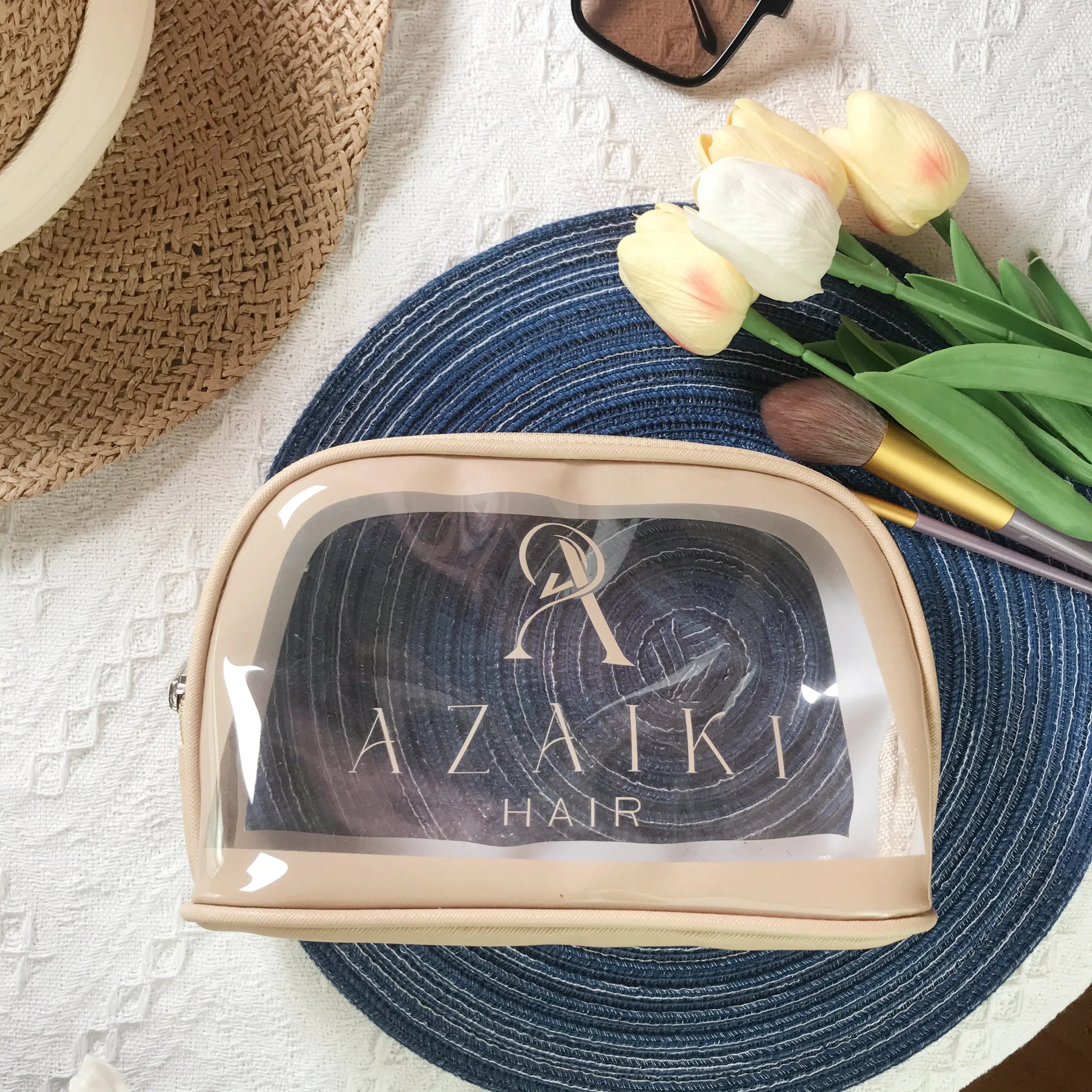 Custom Waterproof Pvc Clear Makeup Bag Explosion-Proof Transparent Bags Private Label Purple and Cosmetic Necessaires Hot