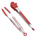 Food Grade Silicone Glove Food Tong with Stainless Steel Handle Serving Tongs for Kitchen Bread Tong Salad Clip BBQ Steak Tong