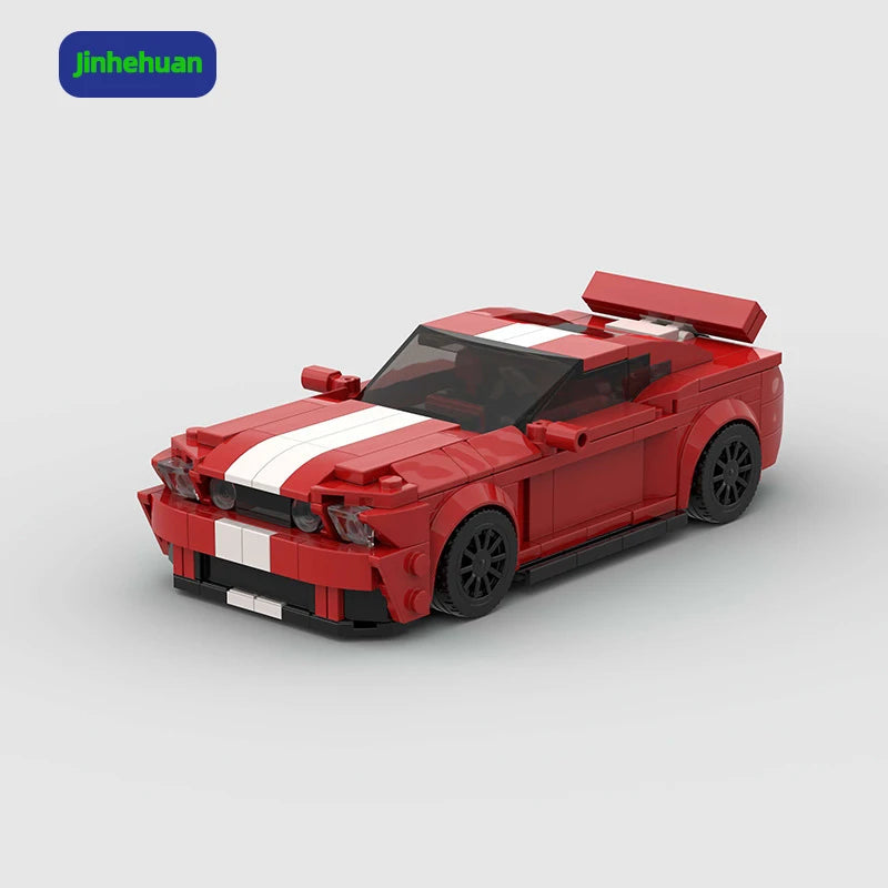 Creative Toy for Kids Girls Plastic Builds Moc Small Car Model Technical Abs Brick Cars for Boys Building Blocks Toys