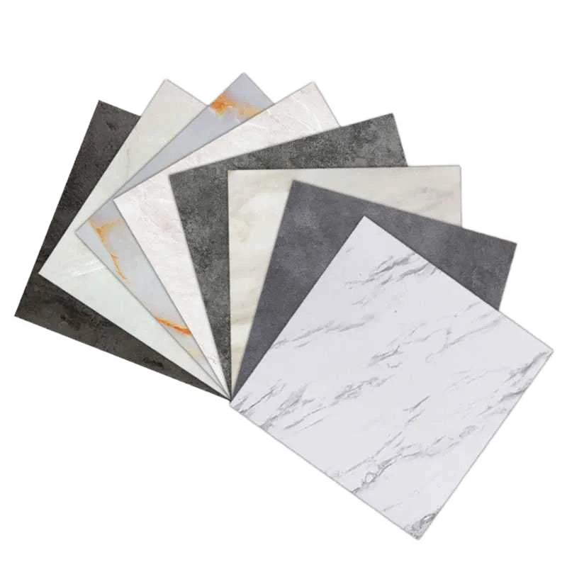 Peel and Stick LVT PVC Tiles Plastic Flooring Marble Look Self Adhesive Vinyl Flooring Tiles
