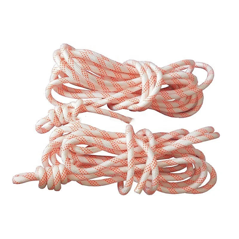 Hot Sale 6mm/8mm/10mm/12mm/14mm/16mm/18mm/20mm Braided Nylon Static Climbing Rope Outdoor Static Ropes Safety Rope