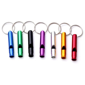 Stock Fast Dispatch Emergency Whistle Camping Survival Custom logo Aluminum Whistle