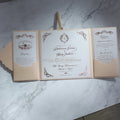Personalized Decoration Hardboard Wedding Invitation with RSVP Cards Custom Birthday Invitation Cards Thank You Cards