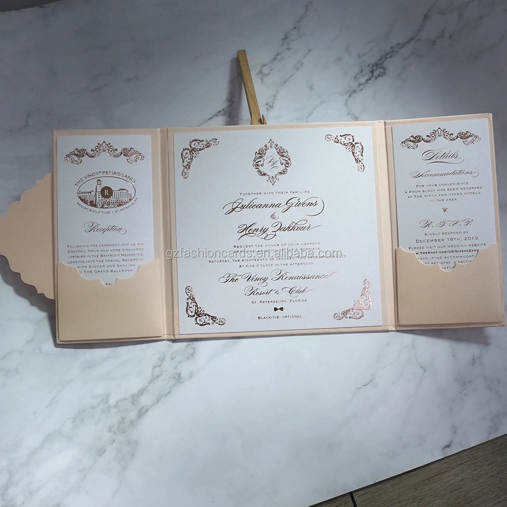 Personalized Decoration Hardboard Wedding Invitation with RSVP Cards Custom Birthday Invitation Cards Thank You Cards
