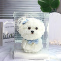 Hot Sale Multi Color Romantic Longlasting Eternal Flower Bichon Frise With Box Artificial Flower Gifts Series for Anniversary