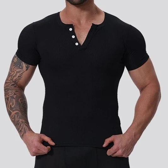 Summer Men's Casual Solid Color T-Shirt Breathable and Custom Logo Graphic Wholesale Blank Plain Design